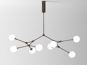 3D Drop Chandelier Bulp Pendant Lamp