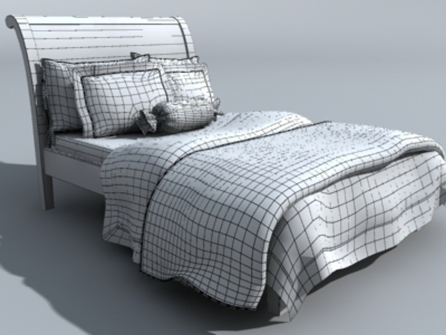 bed furniture 3d model