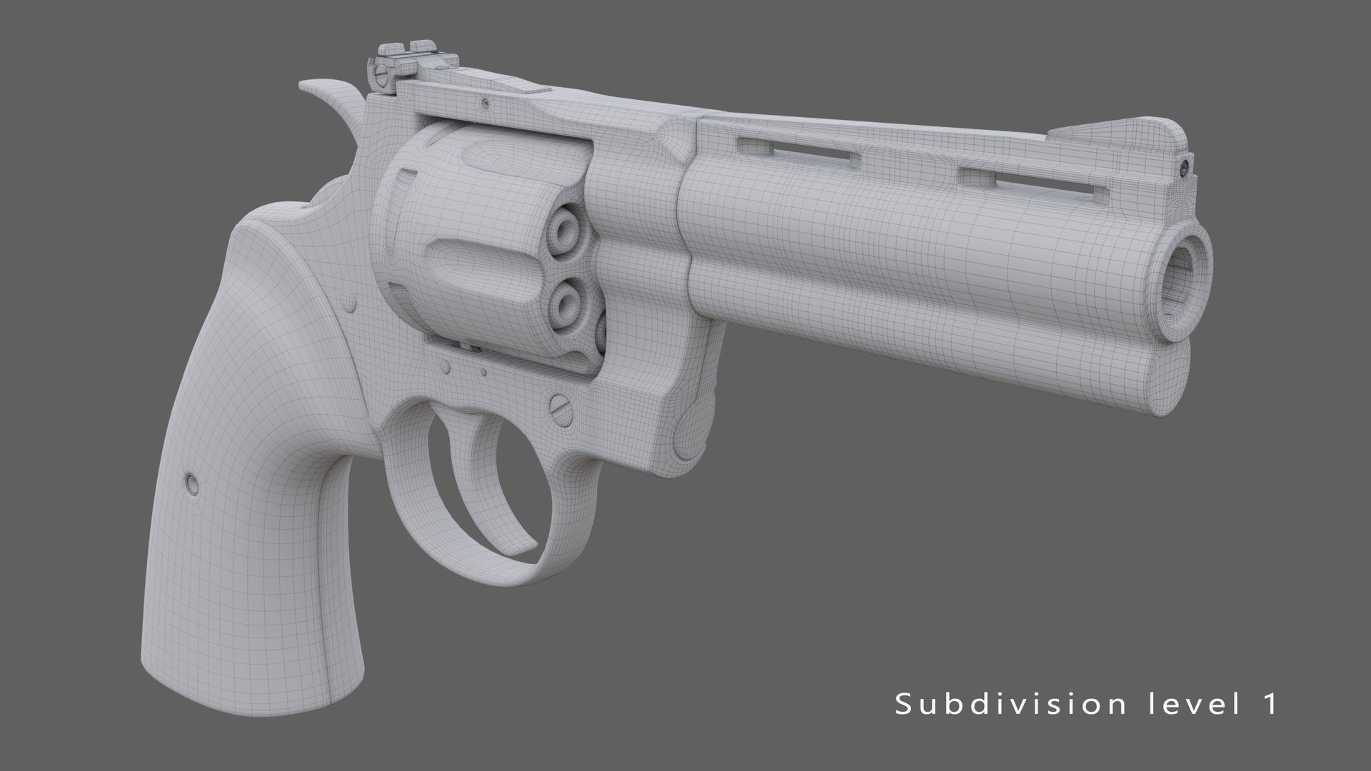 3D Colt python 357 4 inch polished model - TurboSquid 2035861