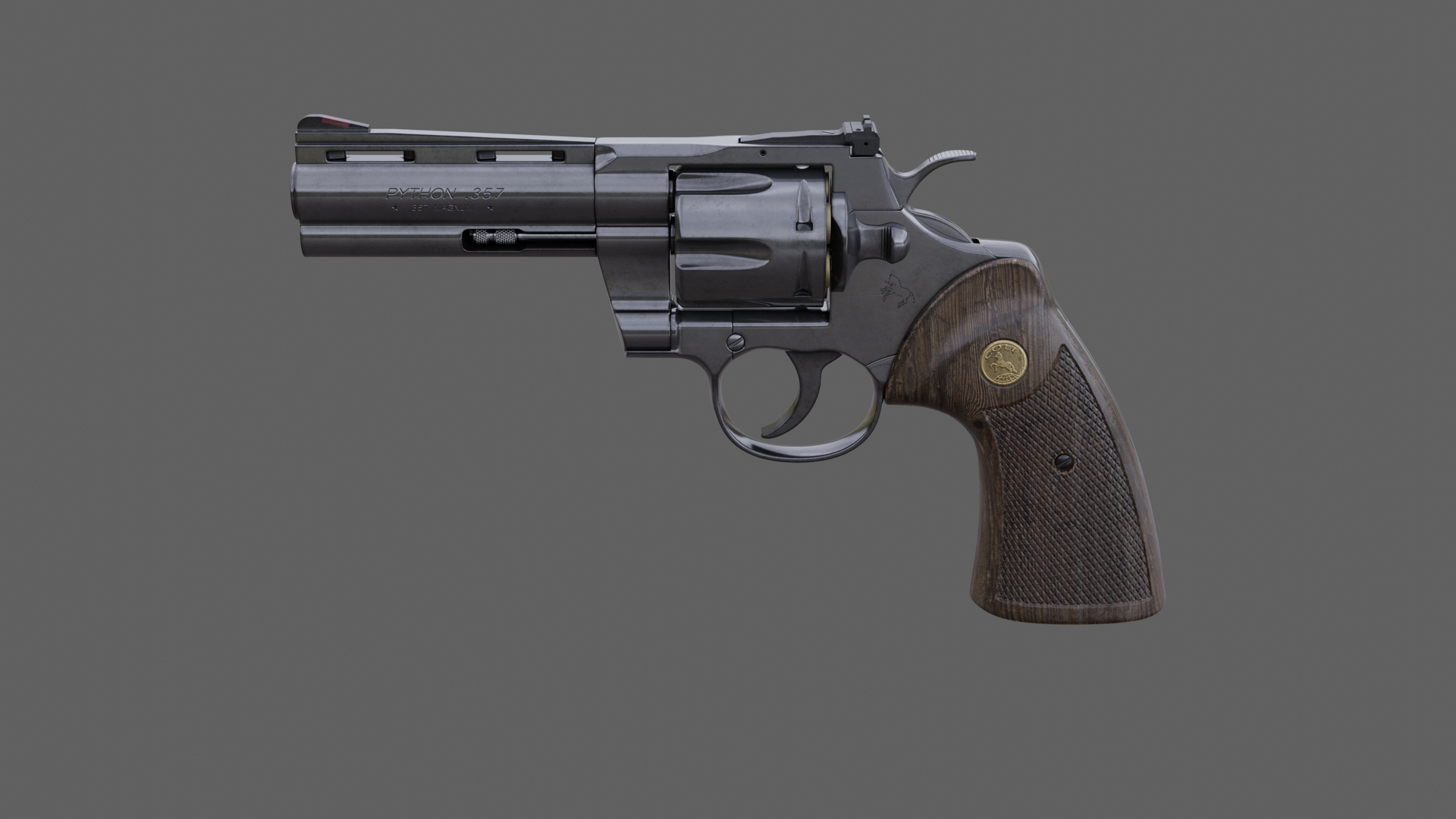 3D Colt python 357 4 inch polished model - TurboSquid 2035861