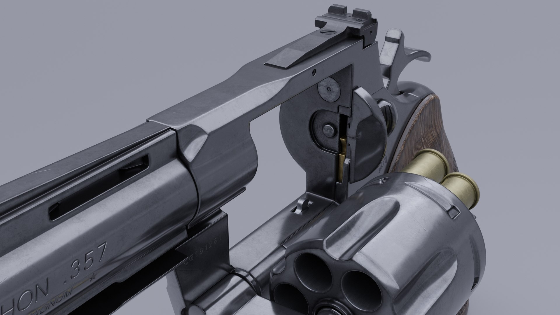3D Colt python 357 4 inch polished model - TurboSquid 2035861