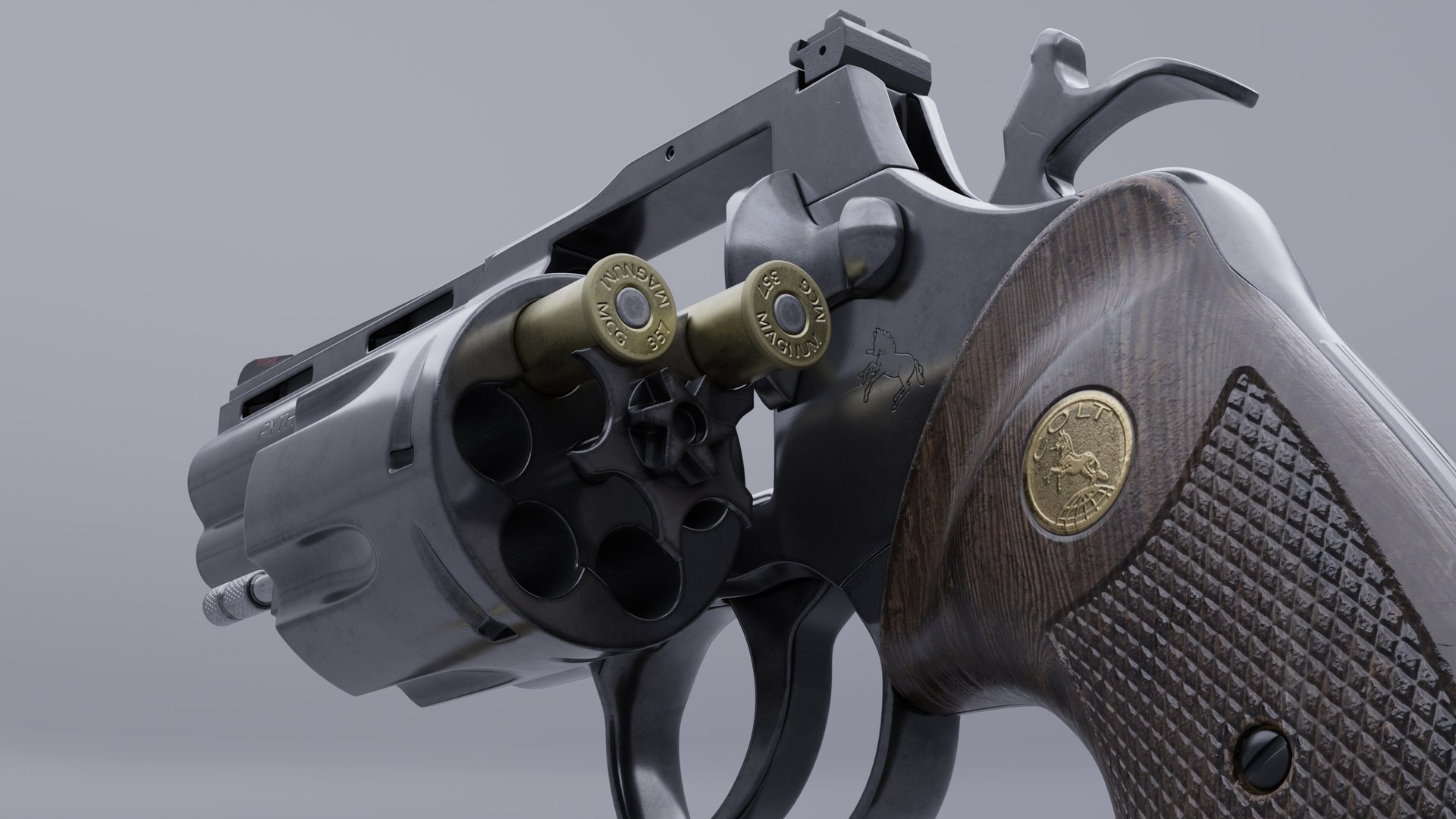 3D Colt python 357 4 inch polished model - TurboSquid 2035861