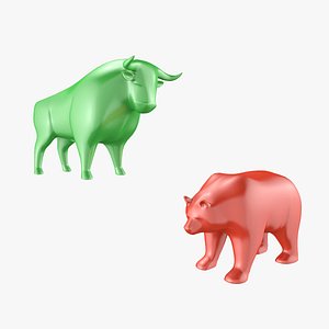 Bull and Bear Wallstreet Sculpture
