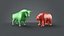 Escultura de Touro e Urso em Wallstreet