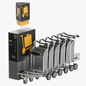 Lugagge Trolley Kiosk Clean and Dirty(1) model