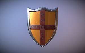 medieval knight shield model