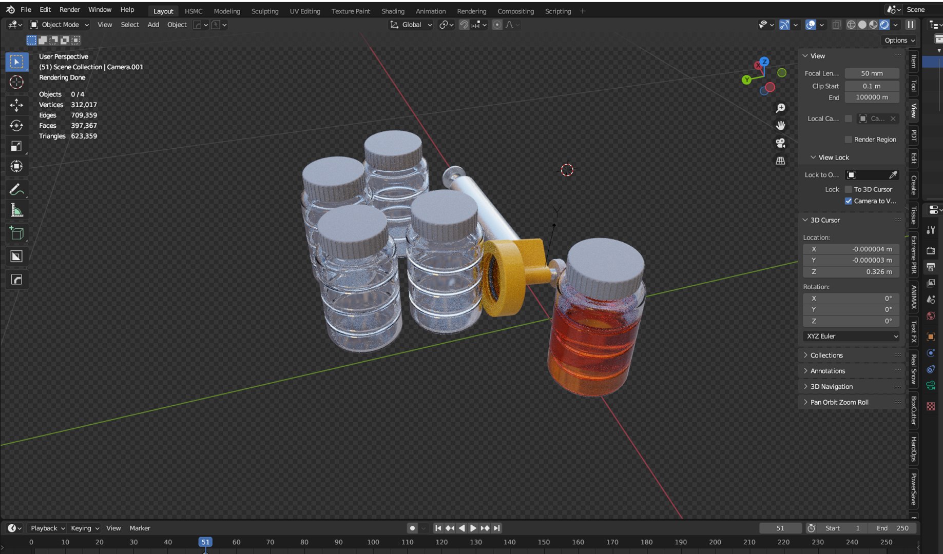 Vacuum Pump And Oil Sample Bottles 3D Model - TurboSquid 2128648