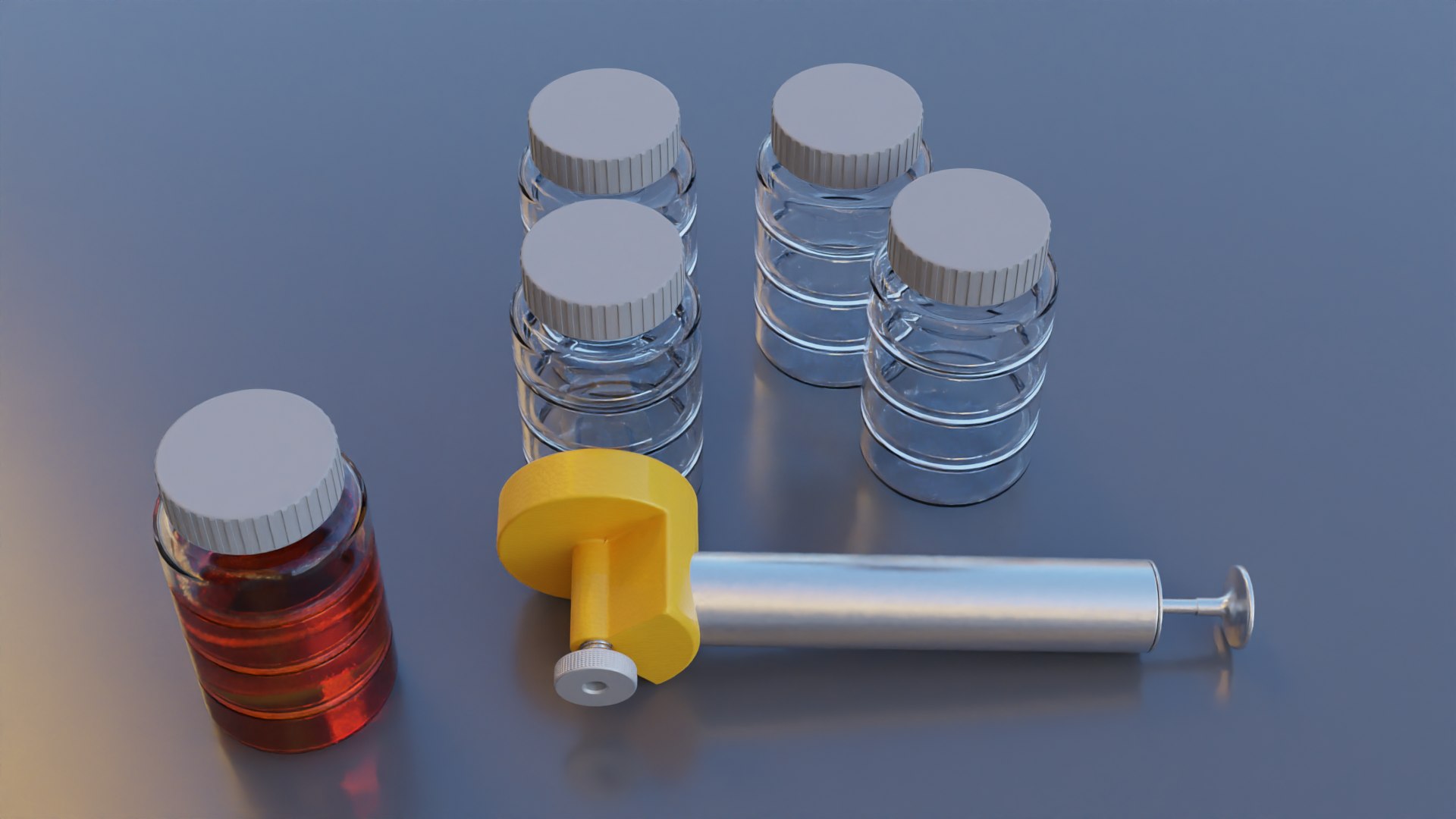 Vacuum Pump And Oil Sample Bottles 3D Model TurboSquid 2128648