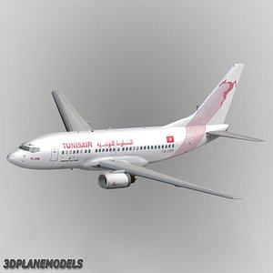 3d max b737-600 tunisair