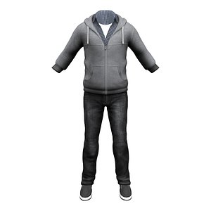 Casual Hoody Street Full Outfit