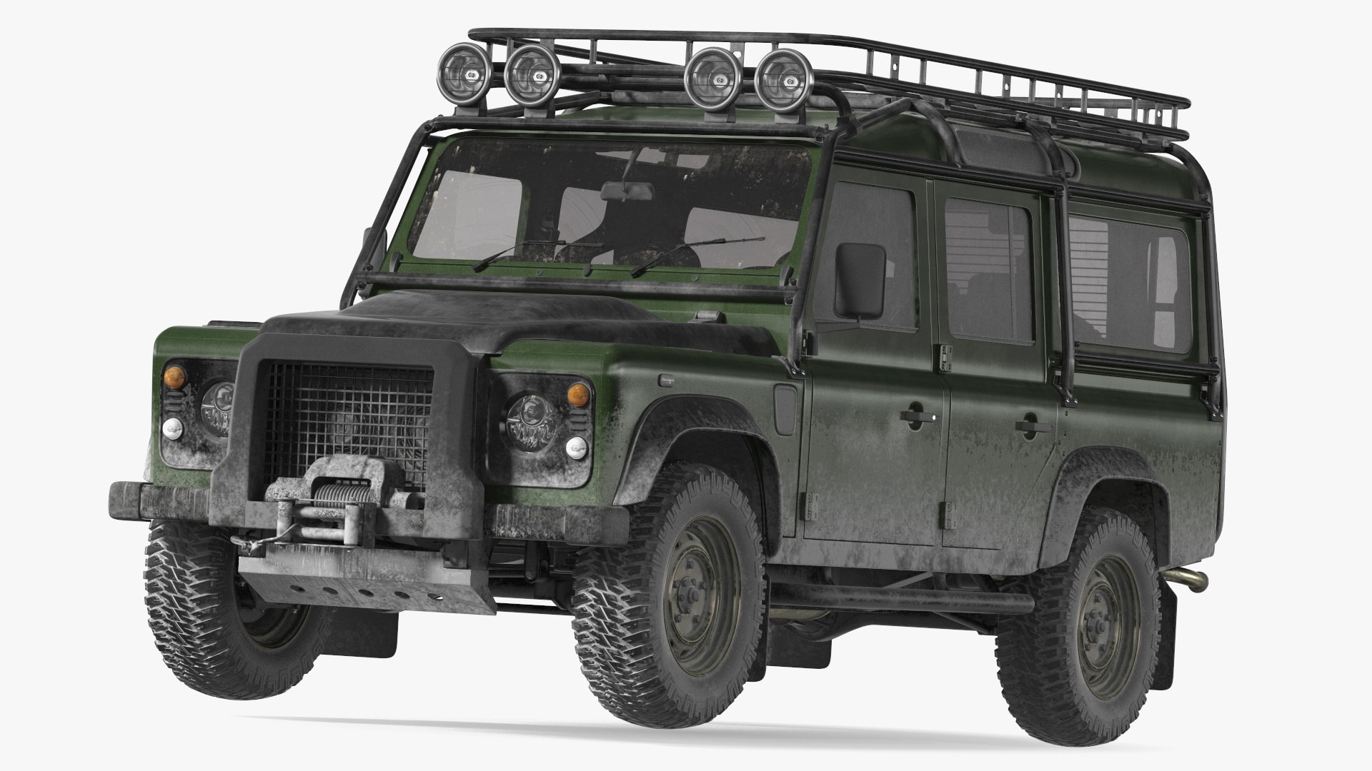 Dirty Off Road Car 3D model preview
