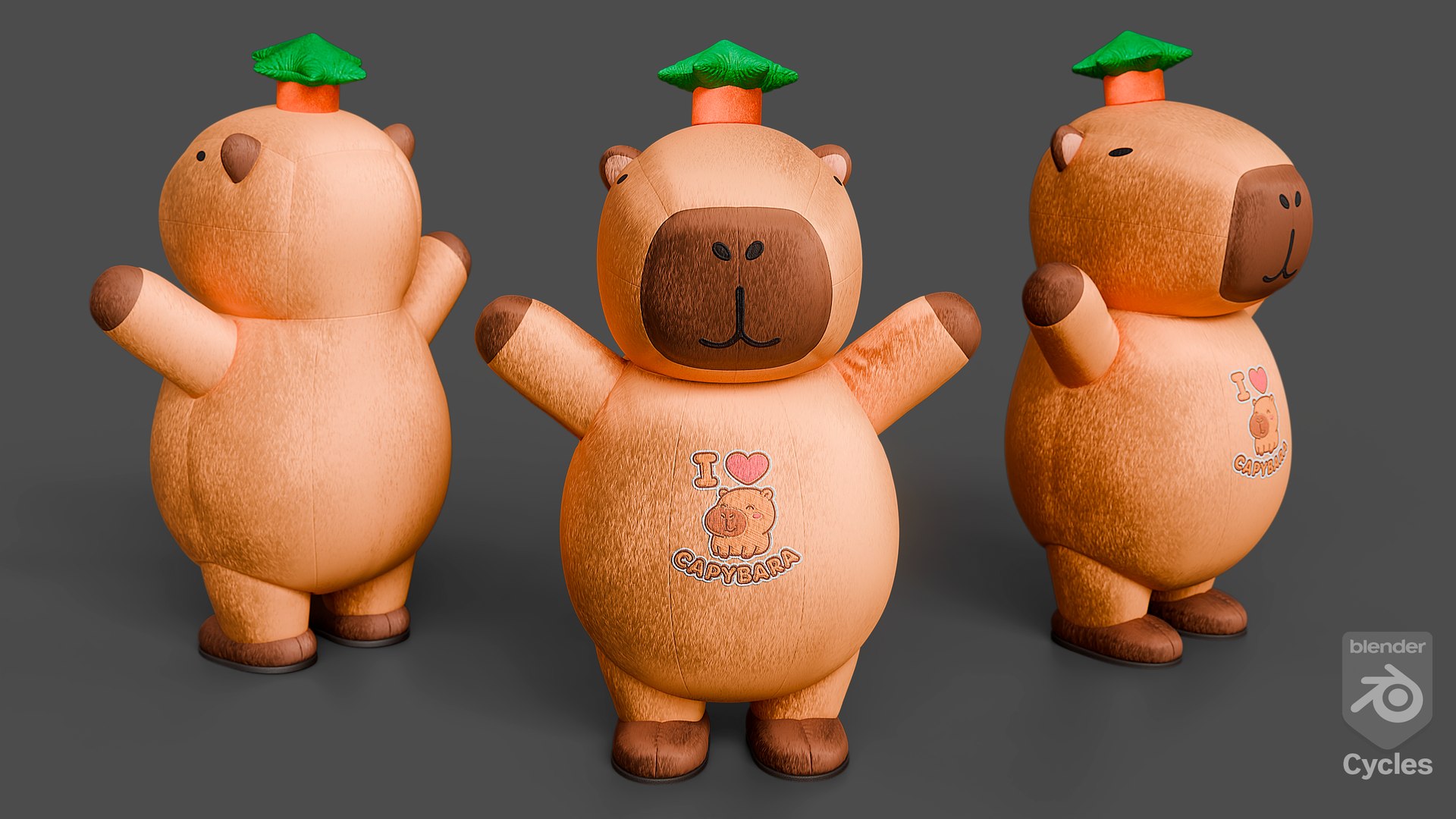 Capybara Inflatable Costume 3D model https://p.turbosquid.com/ts-thumb/8S/Ph95if/kN/cyclesrender/png/1757910956/1920x1080/fit_q87/0568158e2336119715bd6221433ed09d7a69dfc2/cyclesrender.jpg