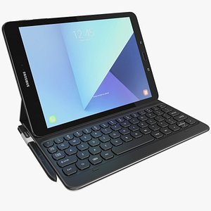 Samsung Galaxy Tab S3 All Colors with S Pen & Keyboard (Rigged)