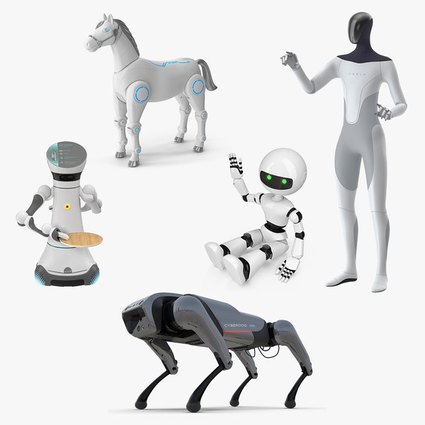 3D Robots Collection 5 model