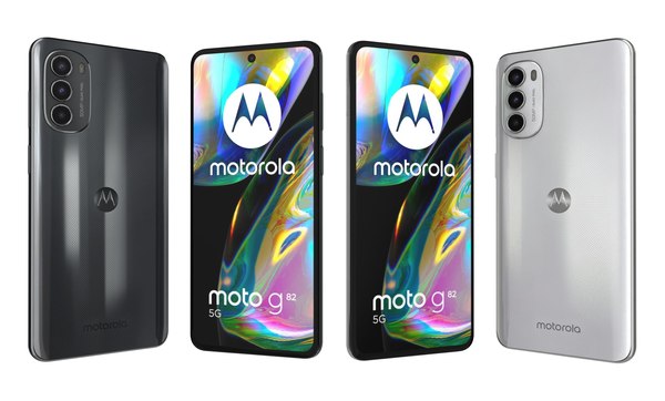 3D Motorola Moto G82 Black And White model