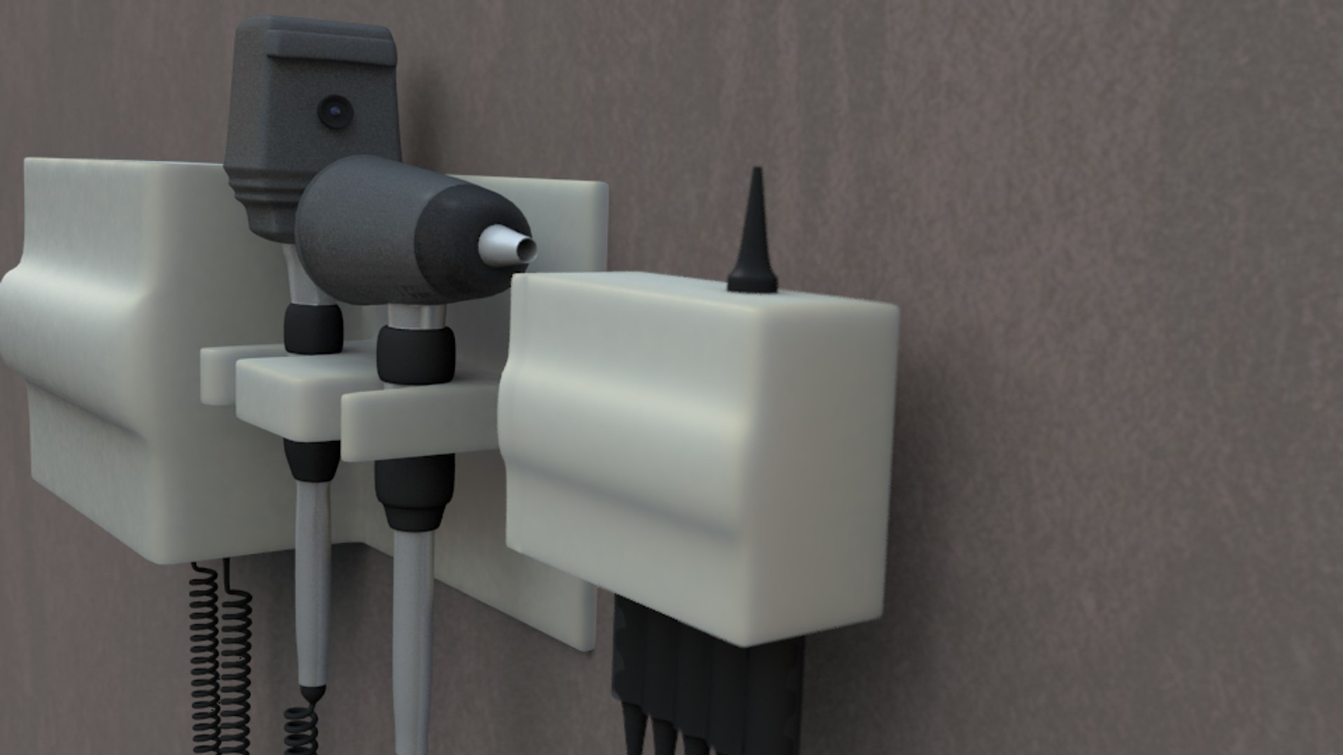3dsmax Otoscope Examinations Ear