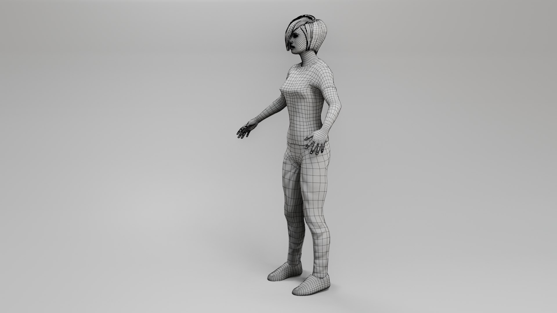 3D Female Character - Low Poly - Game Ready Model - TurboSquid 1804695