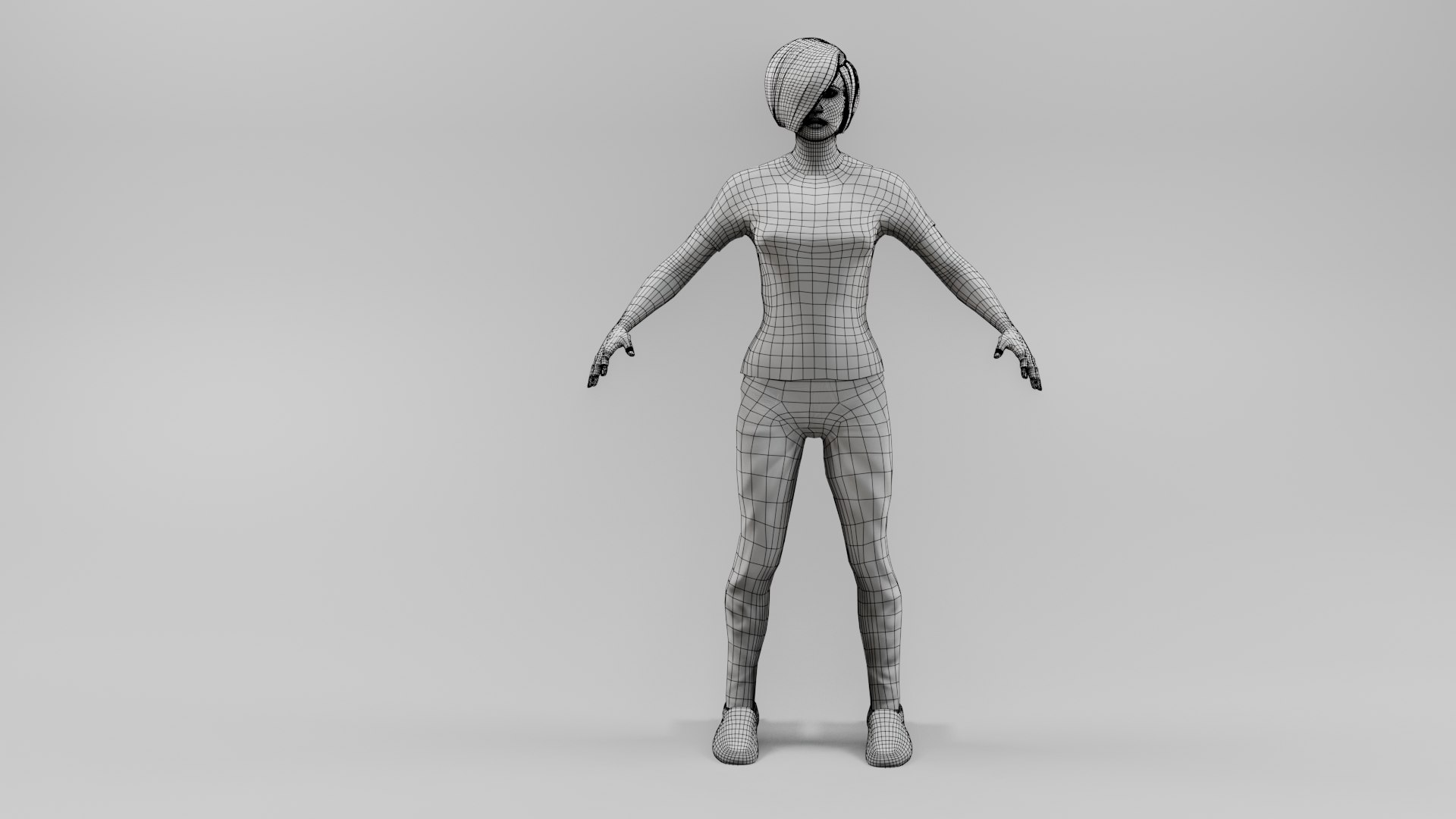 3D Female Character - Low Poly - Game Ready Model - TurboSquid 1804695