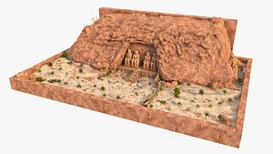 3D Abu Simbel model model