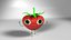 Carattere di fragola animato