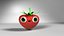 Carattere di fragola animato
