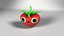Carattere di fragola animato