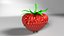 Carattere di fragola animato