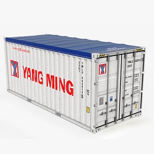 20feet YANG MING  Open Top shipping Container model