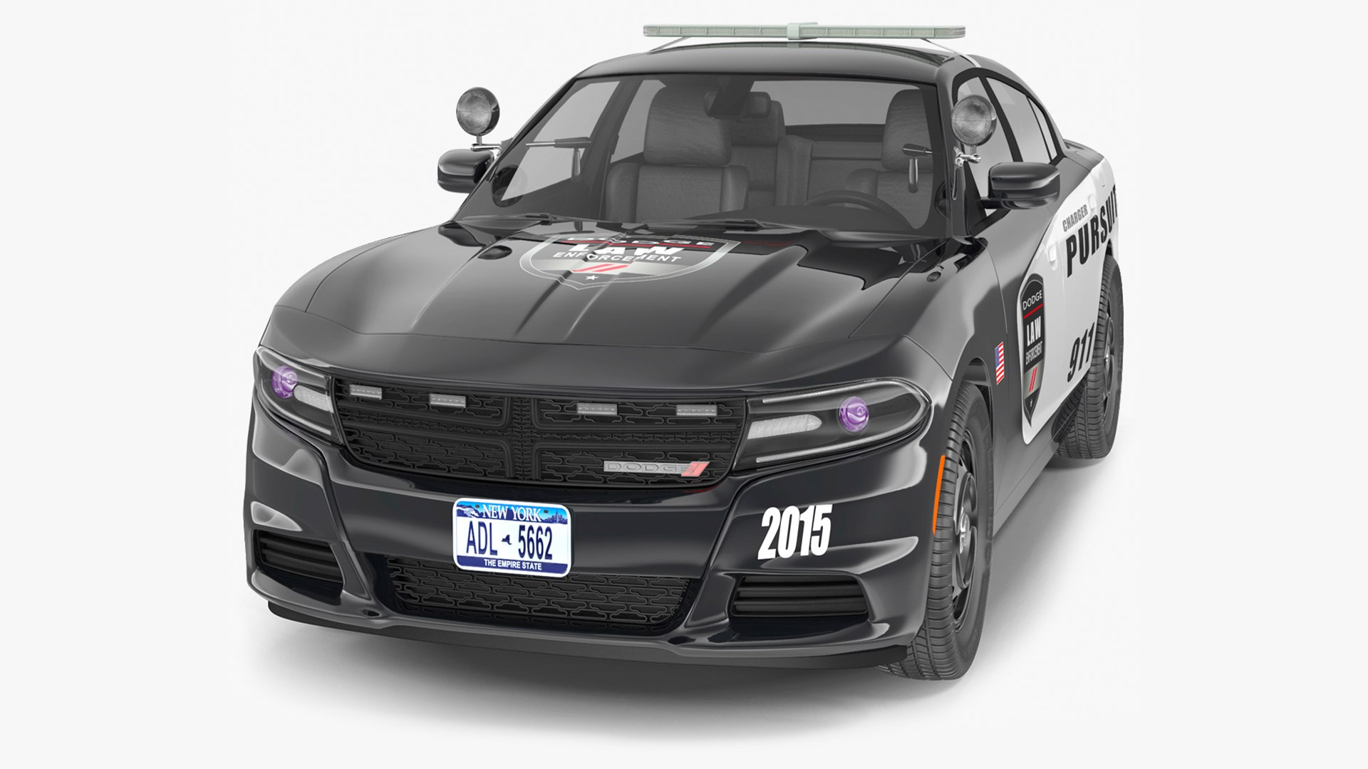 Dodge Charger Pursuit Police Car 2015 3D model preview