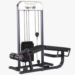 GYM Leg Curl Machine 3D model