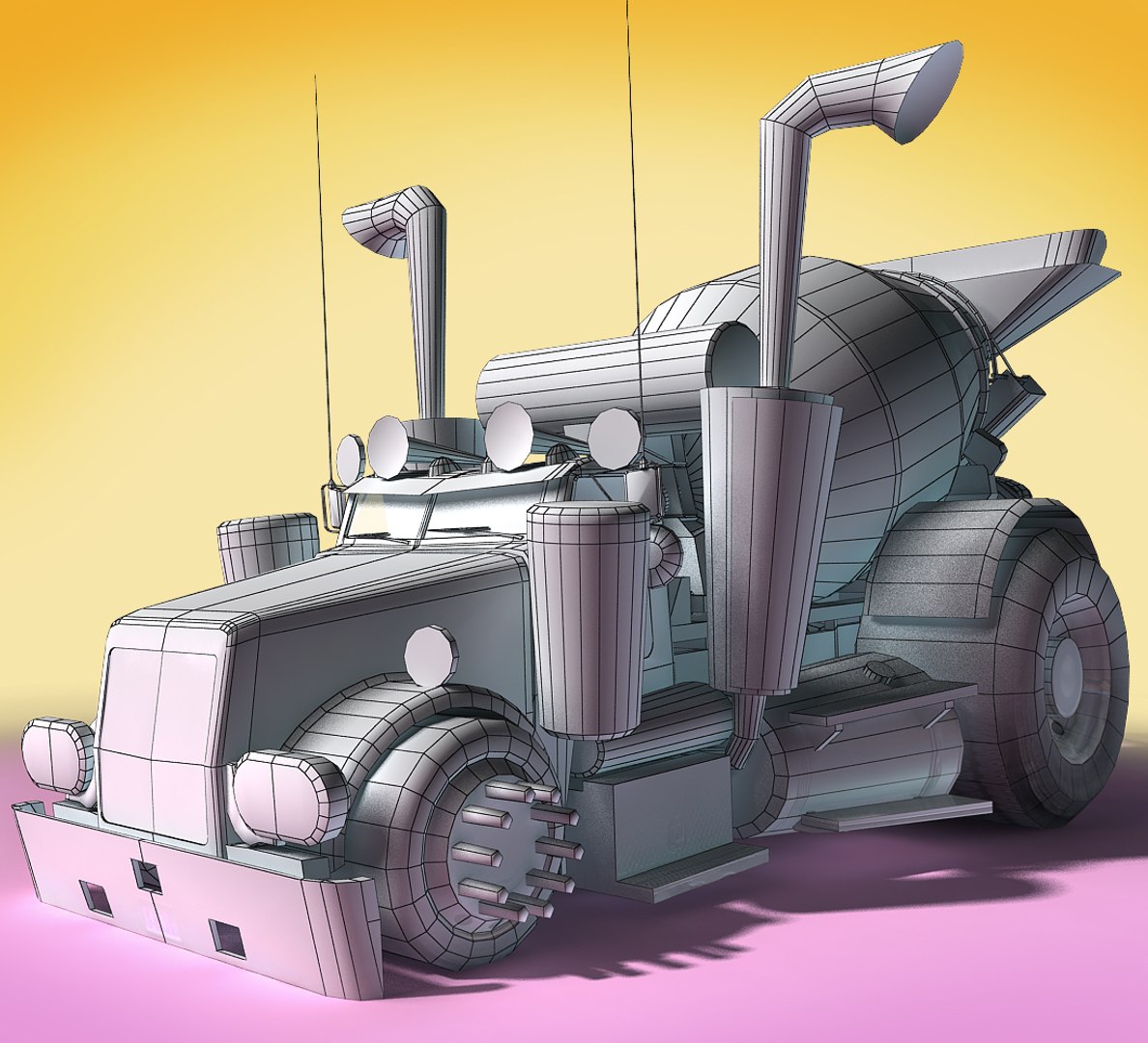 3D cartoon concrete mixer https://p.turbosquid.com/ts-thumb/8S/nKQrv0/ISYGJjeK/mixer11/jpg/1544460452/1920x1080/fit_q87/5bd40bec5e3d50def7ed521c1f8a4db7efd7d09c/mixer11.jpg