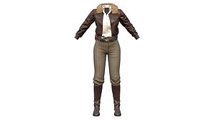 3D Full Explorer Outfit Pants Jacket Backpack Boots