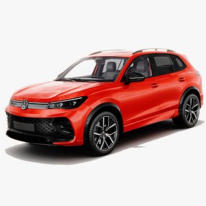 Volkswagen Tiguan 2024 with interior 3D