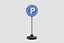 Soporte para señales de estacionamiento