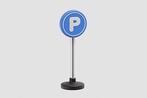 3D Parking sign stand