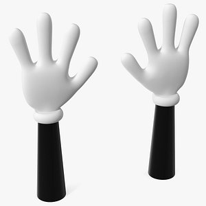 Cartoon Hands Wearing Gloves