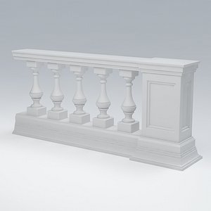 3d balustrade model