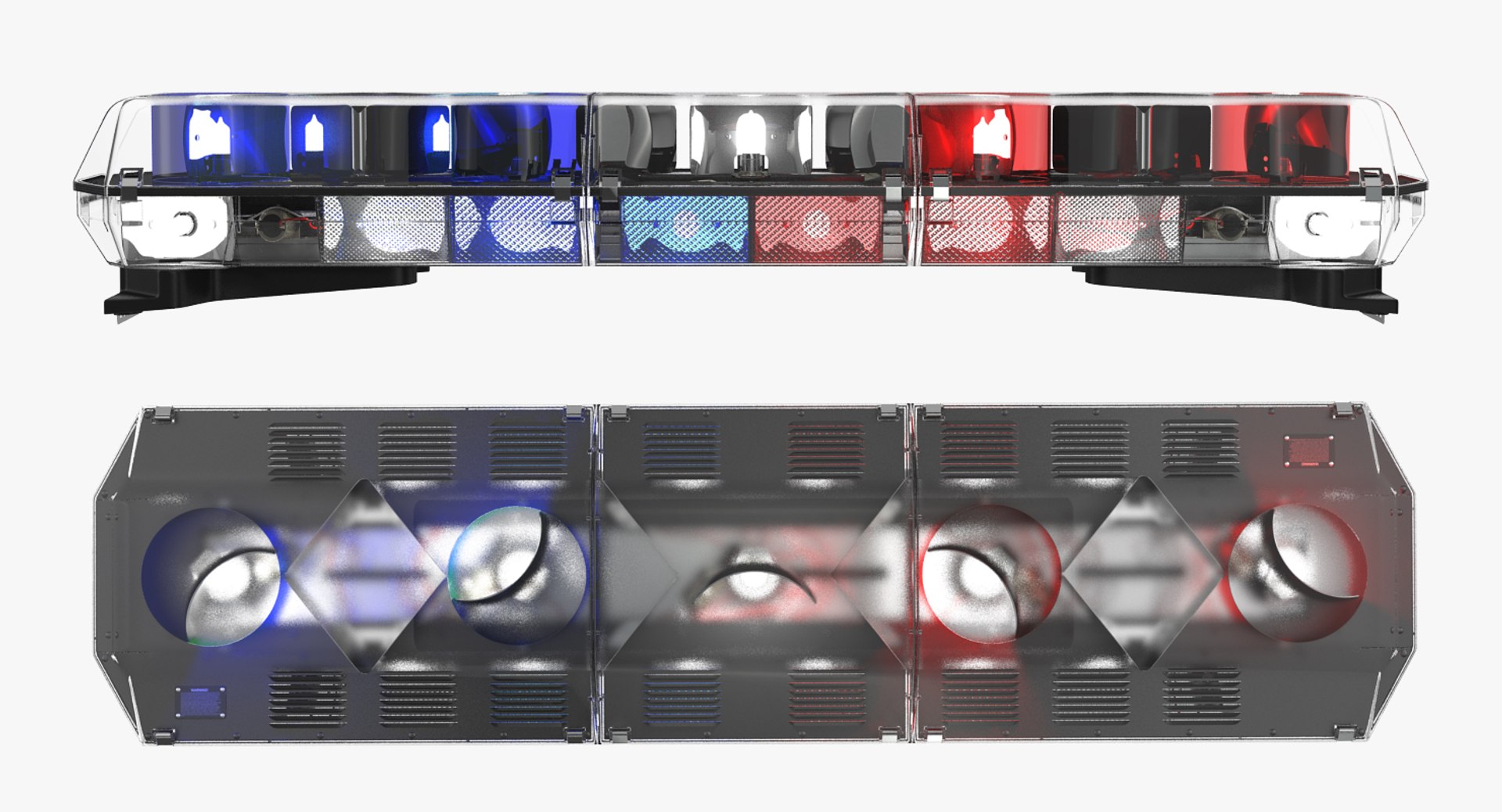 3d Model Police Lightning Bar Code