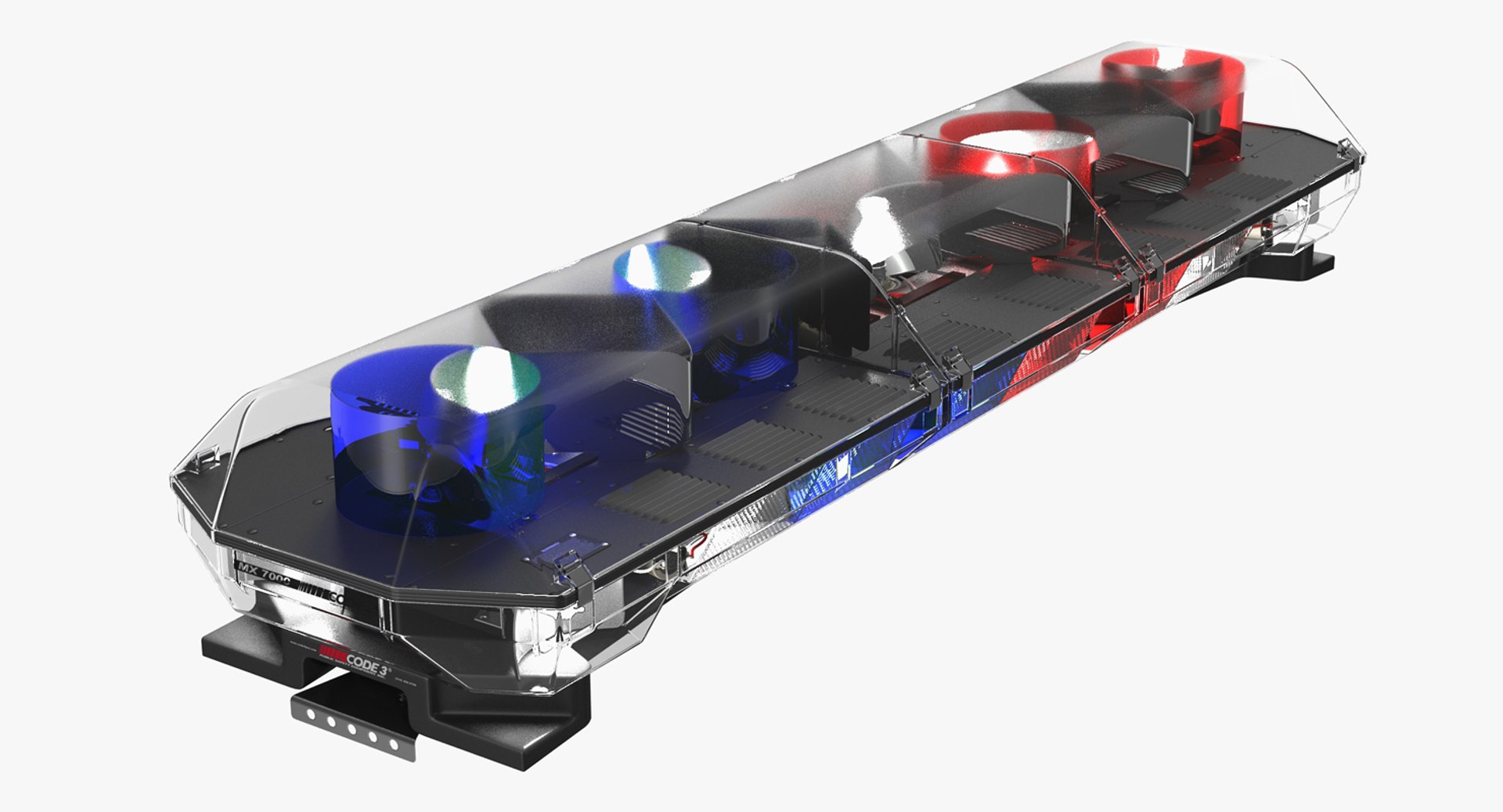 Police Lightning Bar Code 3 mx7000 3D Model 3D model preview