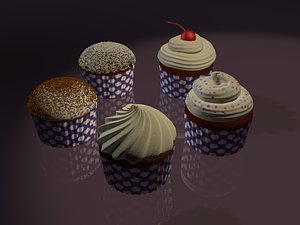 cupcakes cakes 3d model