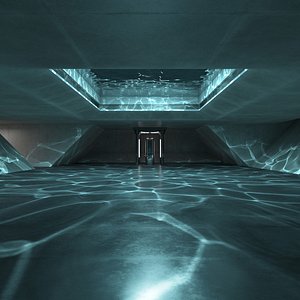 3D model sci-fi interior