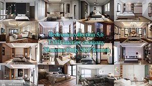 20 scenes Bedroom only SKP format TMB collection 5 - 6