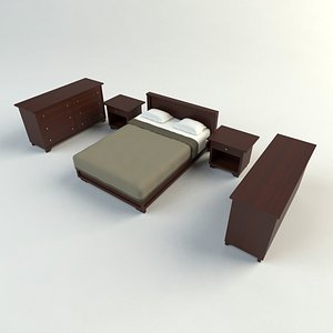 3d model bedroom set