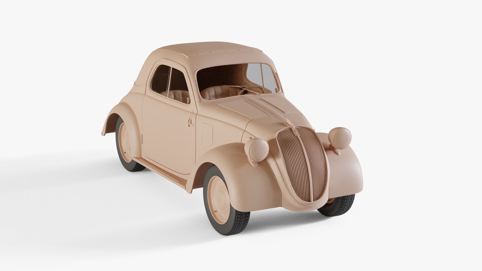 1936 fiat 500 topolino model 3d turbosquid 1727686