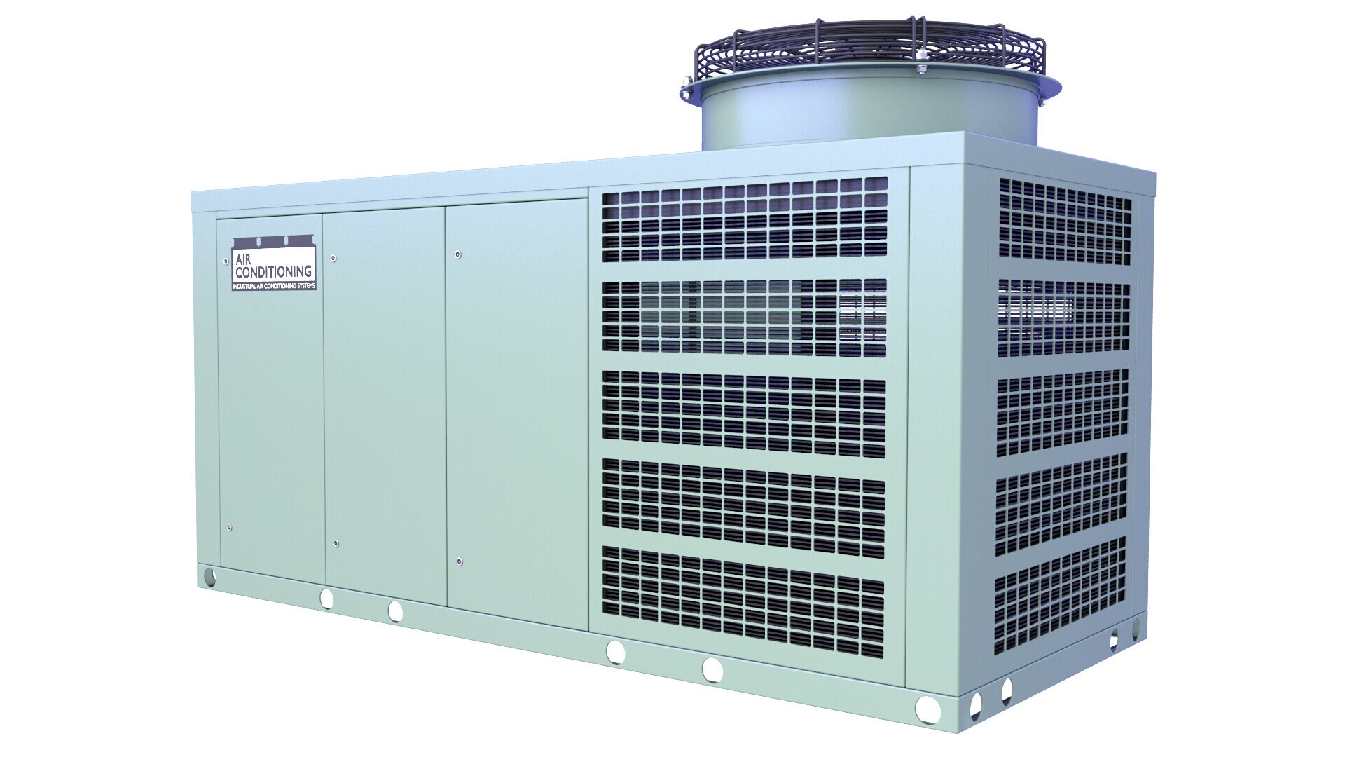 Rooftop Chiller System 4 3D Model - TurboSquid 2098366