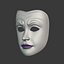 Maschera femminile neutra del teatro