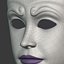 Maschera femminile neutra del teatro