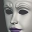 Maschera femminile neutra del teatro