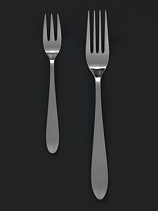 forks pastry 3d max