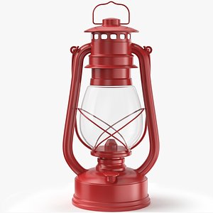 Oil Lamp Low Poly 3D Model 02